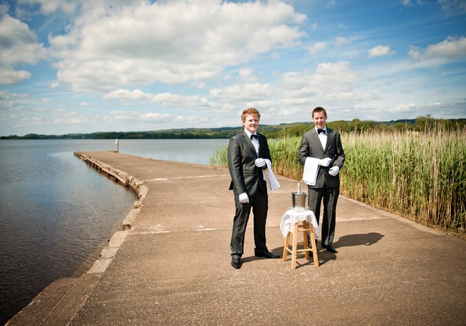 sea side champagne wedding photo groomsmen style ideas. Tara Aherne photography champagne wedding by the sea